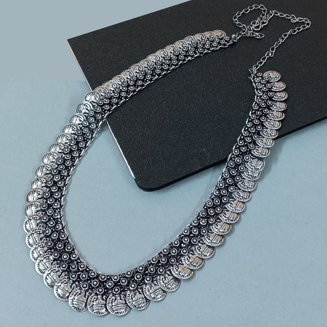 Long Oxidised Necklace Set JewelSthan®